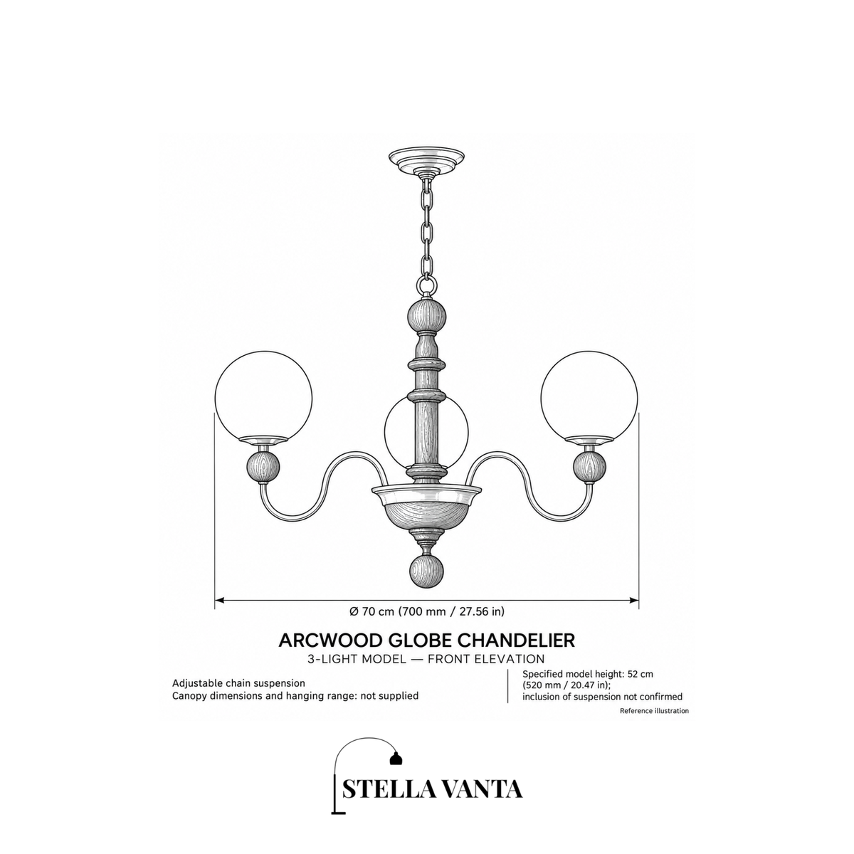Arcwood Globe Chandelier