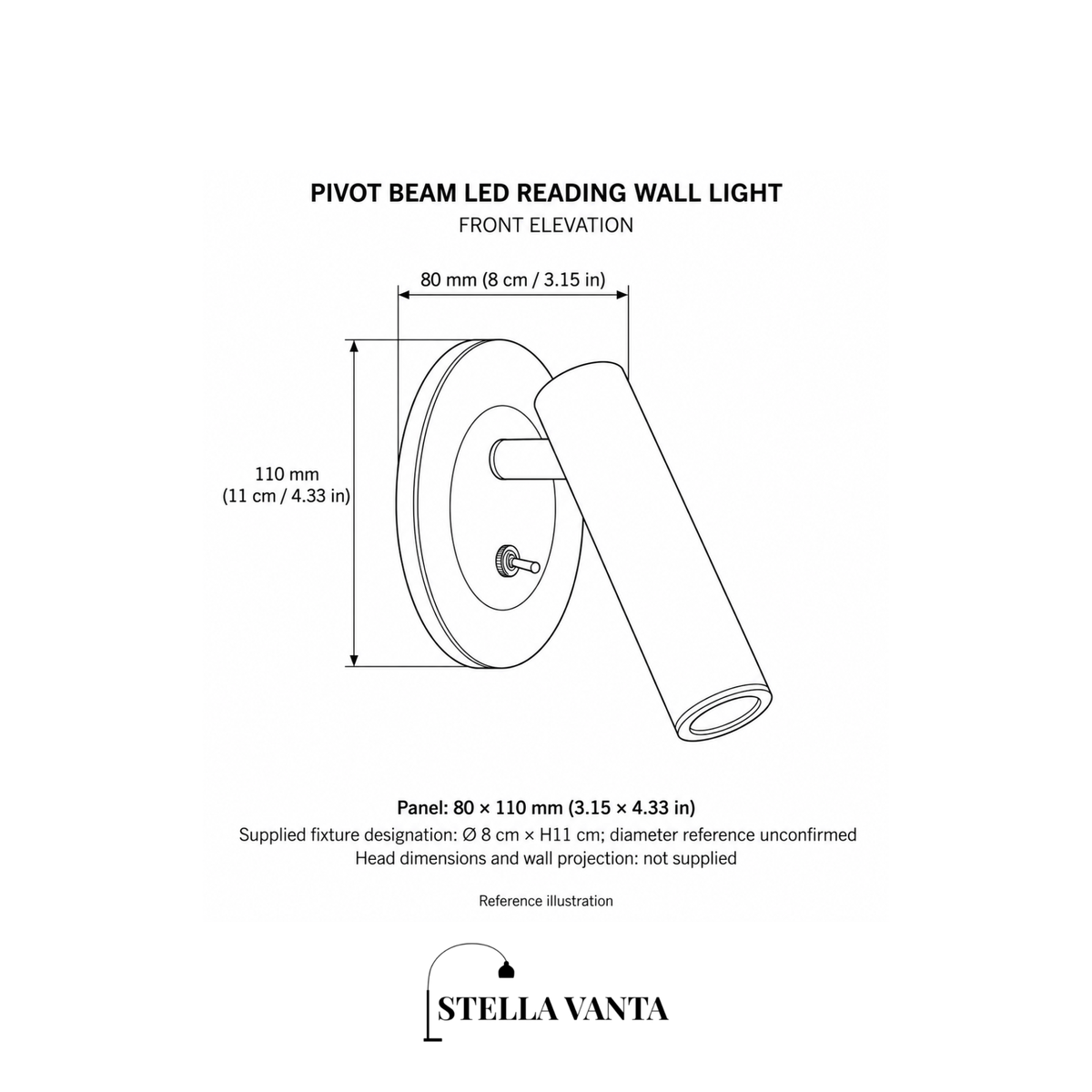 Pivot Beam LED Reading Wall Light