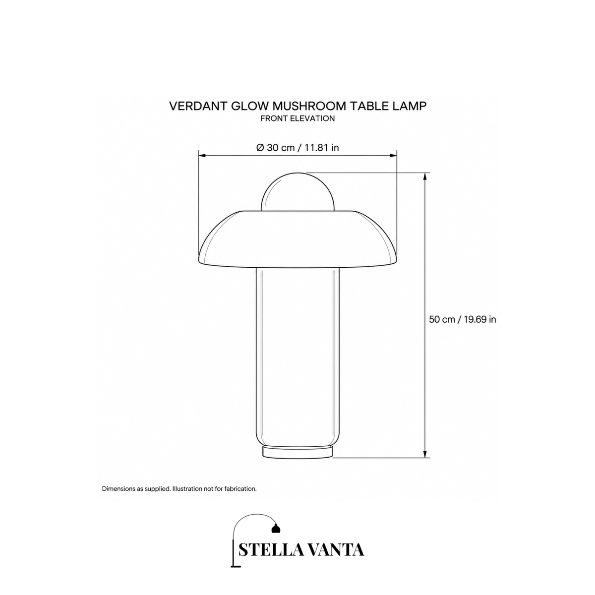 Verdant Glow Mushroom Table Lamp