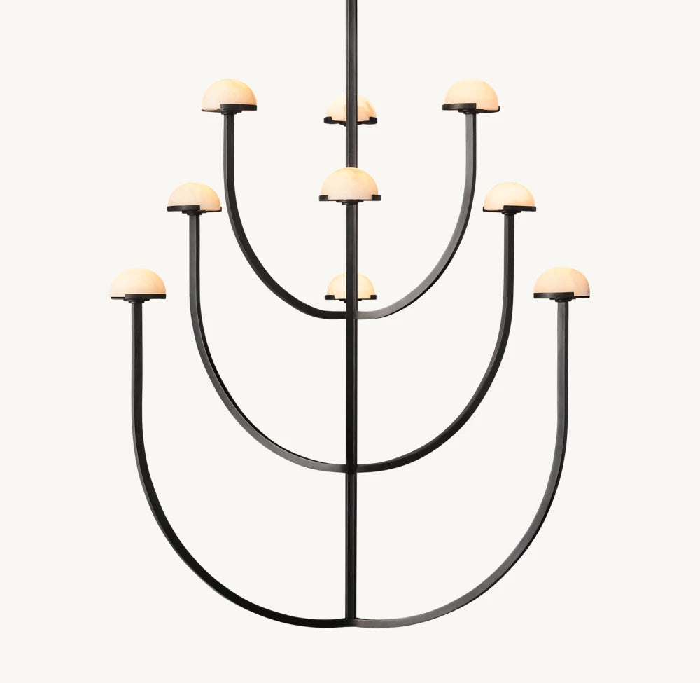 Alabaster Cascade LED Chandelier