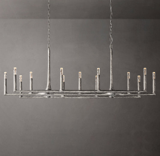 Alder Forge Linear Glass Chandelier