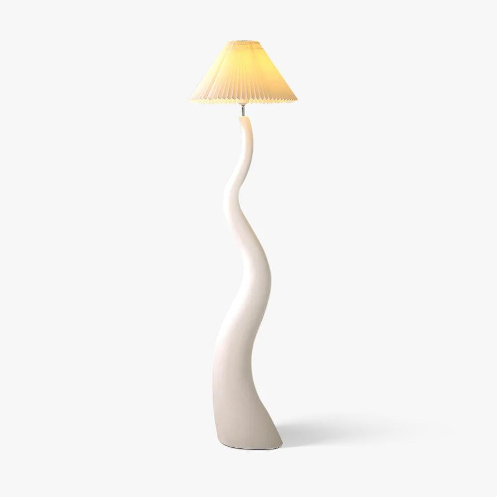 Aurora Twist Pleated Floor Lamp