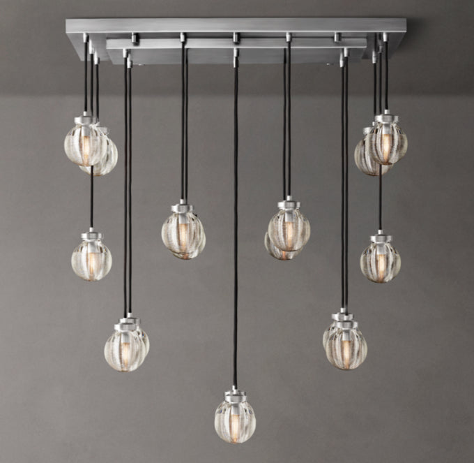 Compact Crystal Pearl Island Chandelier