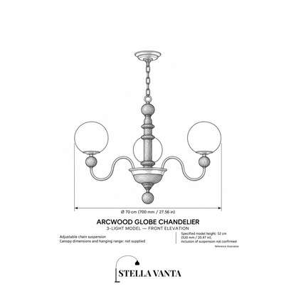 Arcwood Globe Chandelier
