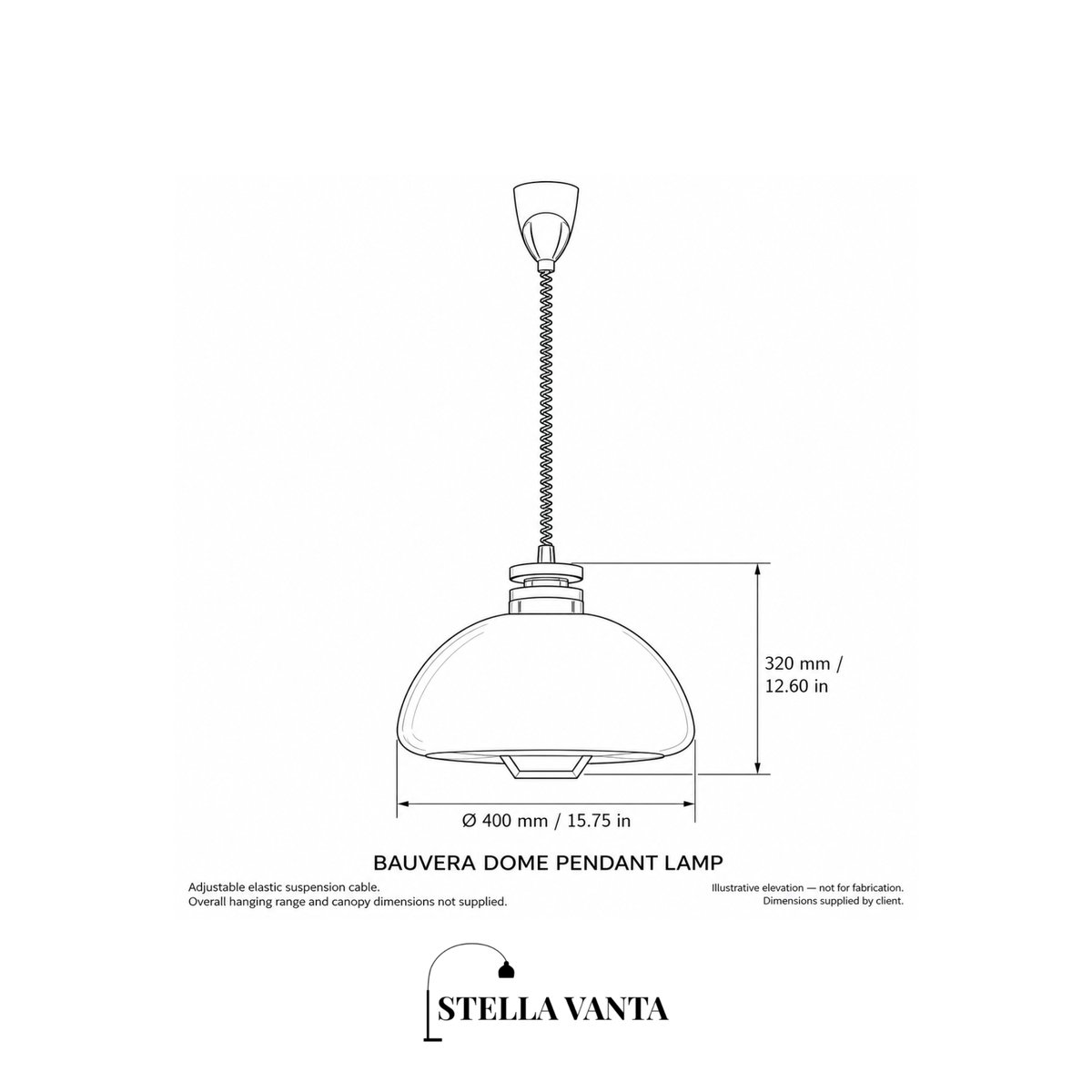 Bauvera Dome Pendant Lamp
