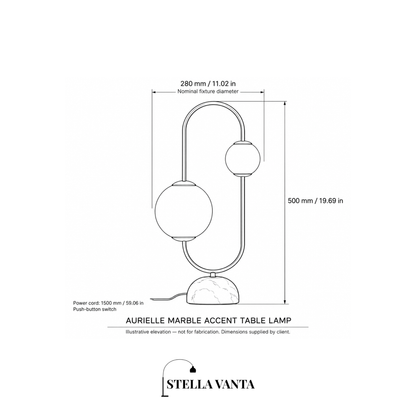 Aurielle Marble Accent Table Lamp