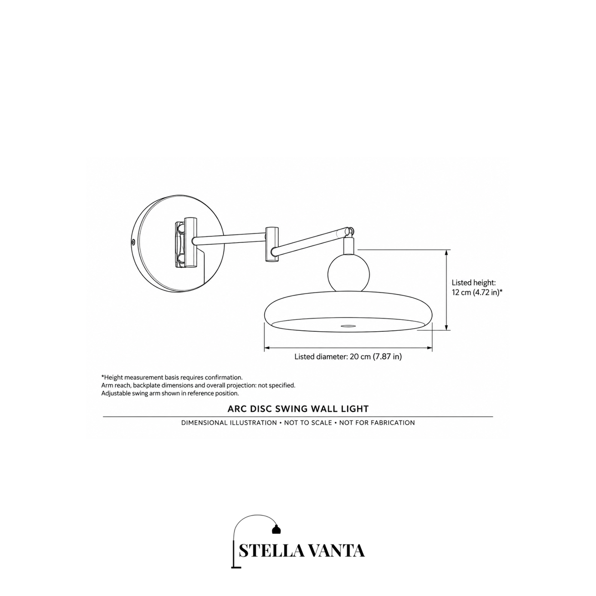 Arc Disc Swing Wall Light