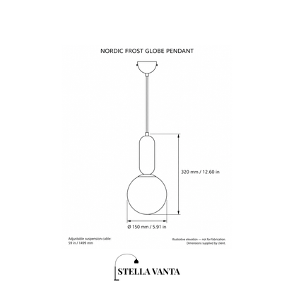 Nordic Frost Globe Pendant
