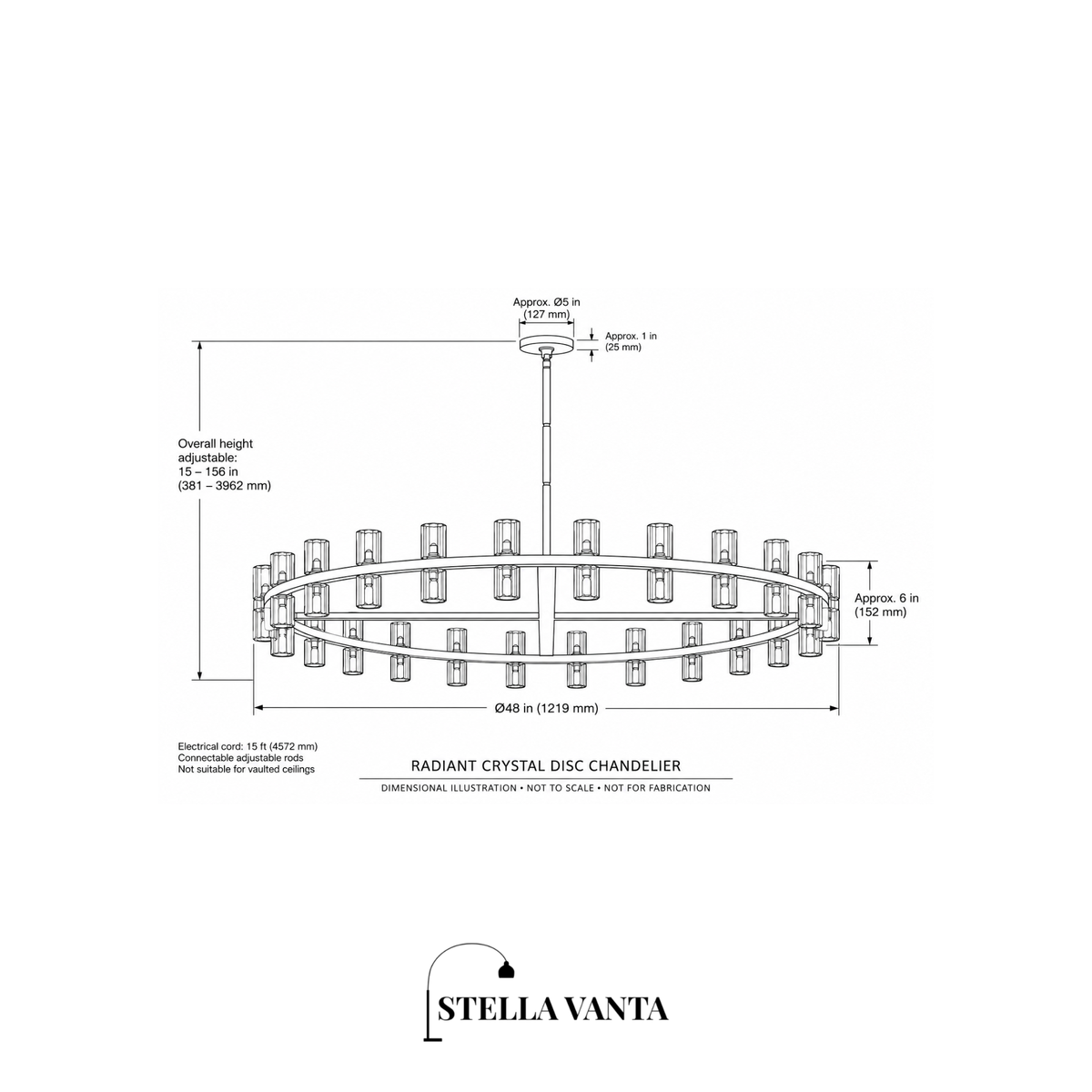 Radiant Crystal Disc Chandelier