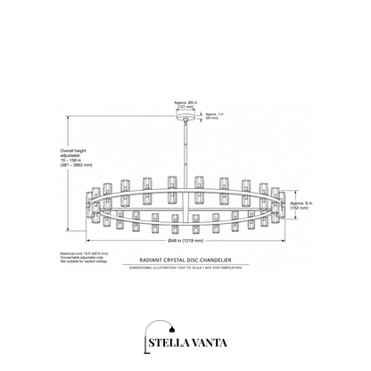 Radiant Crystal Disc Chandelier