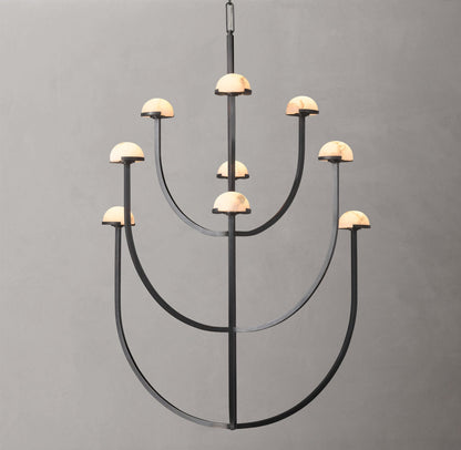 Alabaster Cascade LED Chandelier
