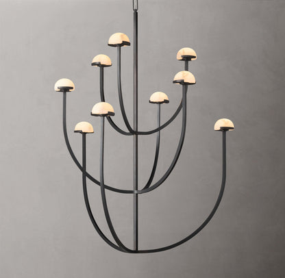 Alabaster Cascade LED Chandelier