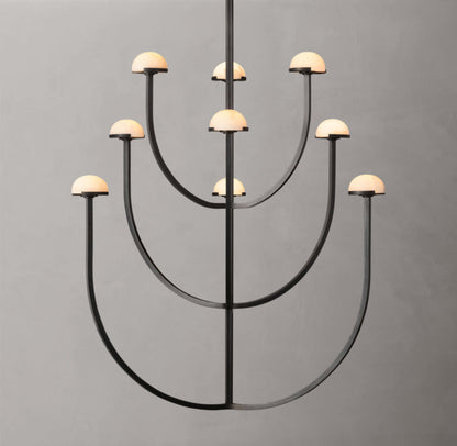 Alabaster Cascade LED Chandelier