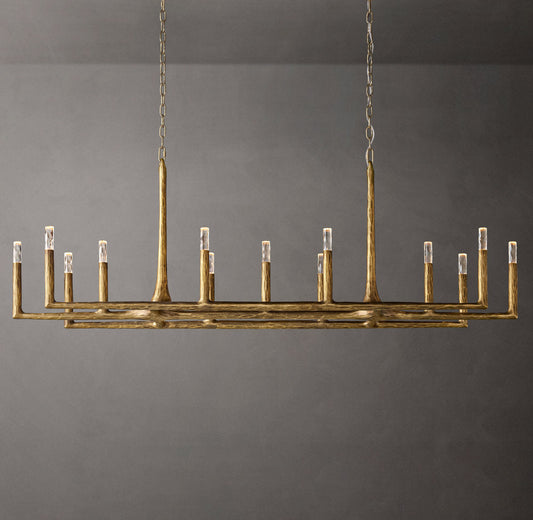 Alder Forge Linear Glass Chandelier