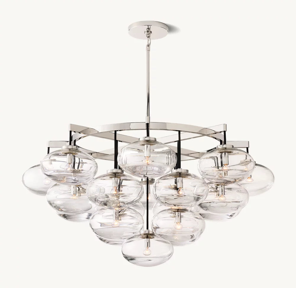 Aurelia Blown Glass Globe Chandelier