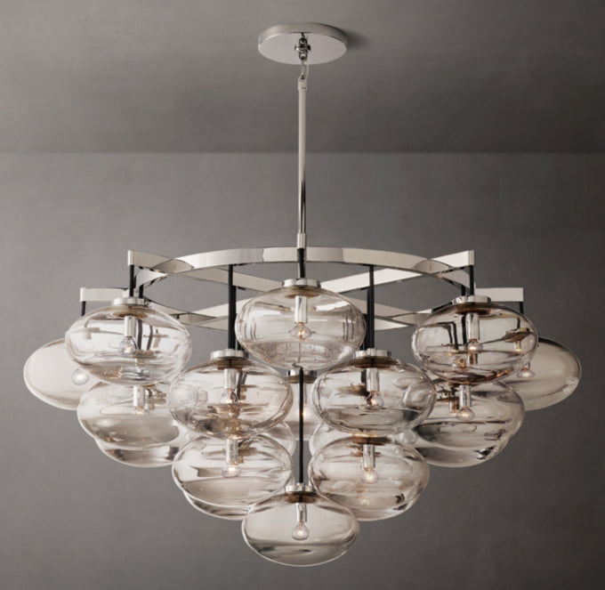 Aurelia Blown Glass Globe Chandelier