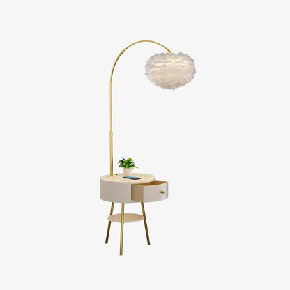 Aurora Feather Table Floor Lamp