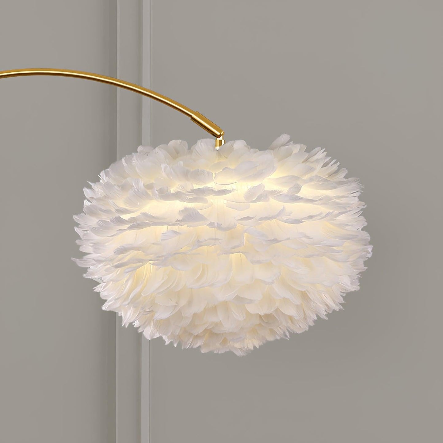 Aurora Feather Table Floor Lamp