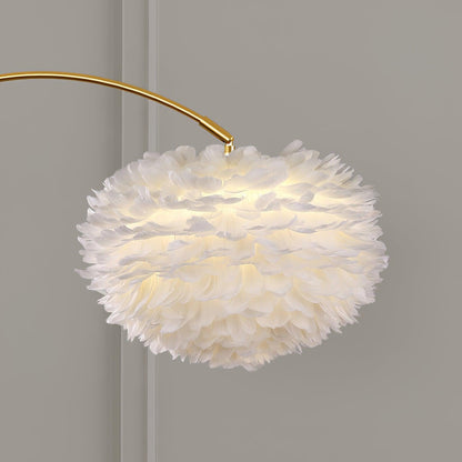 Aurora Feather Table Floor Lamp
