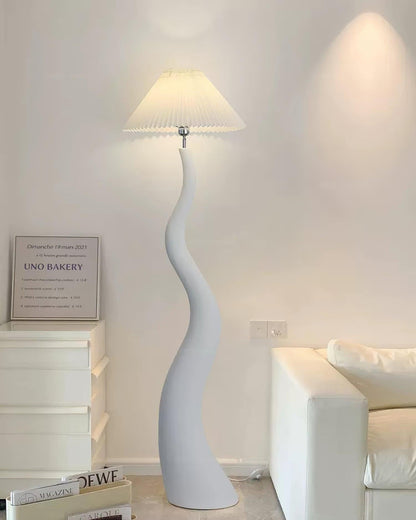 Aurora Twist Pleated Floor Lamp