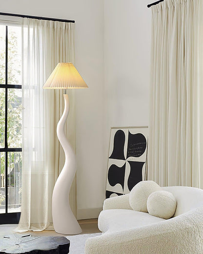 Aurora Twist Pleated Floor Lamp