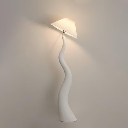 Aurora Twist Pleated Floor Lamp
