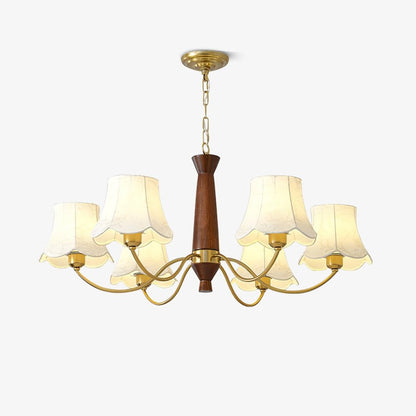Aveline Fabric Shade Chandelier