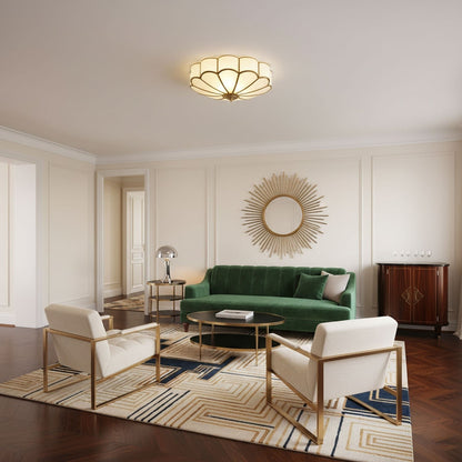 Bloom Glass Flush Ceiling Light