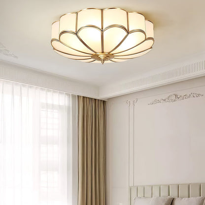 Bloom Glass Flush Ceiling Light