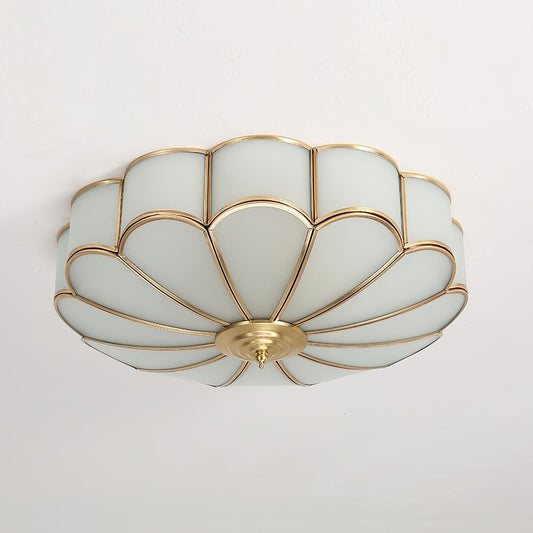 Bloom Glass Flush Ceiling Light