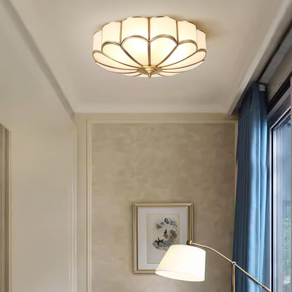 Bloom Glass Flush Ceiling Light