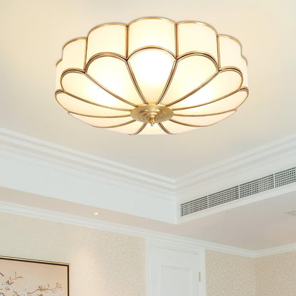 Bloom Glass Flush Ceiling Light