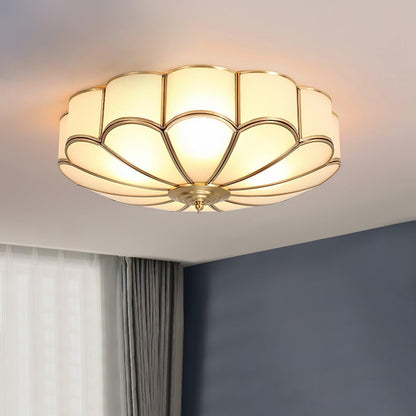 Bloom Glass Flush Ceiling Light