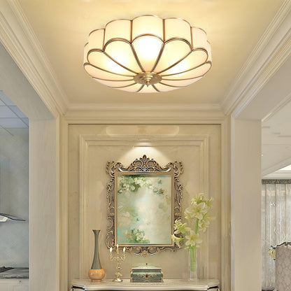 Bloom Glass Flush Ceiling Light