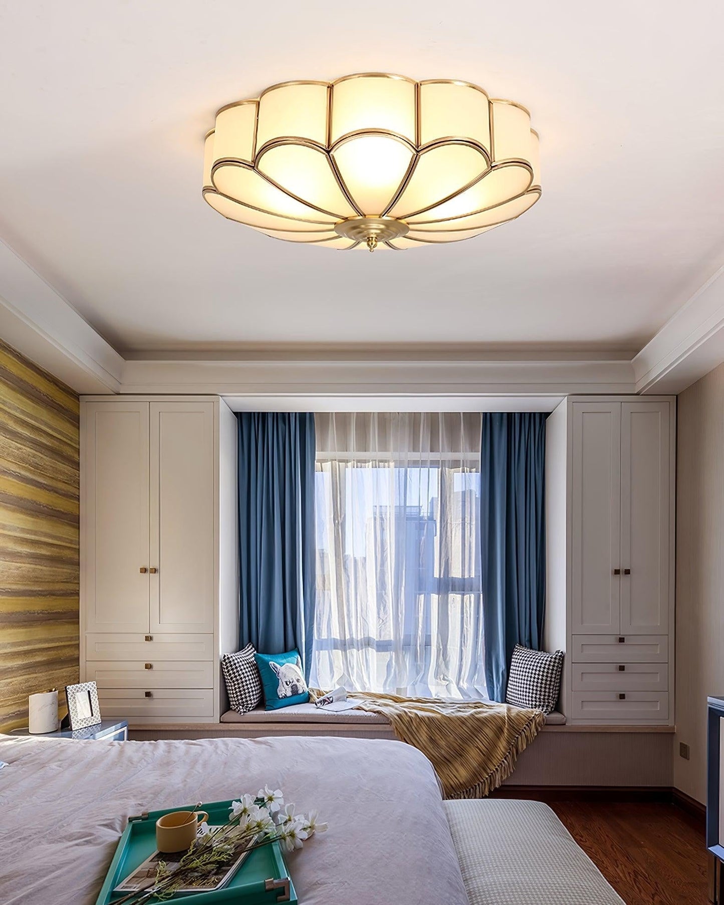 Bloom Glass Flush Ceiling Light