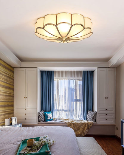 Bloom Glass Flush Ceiling Light