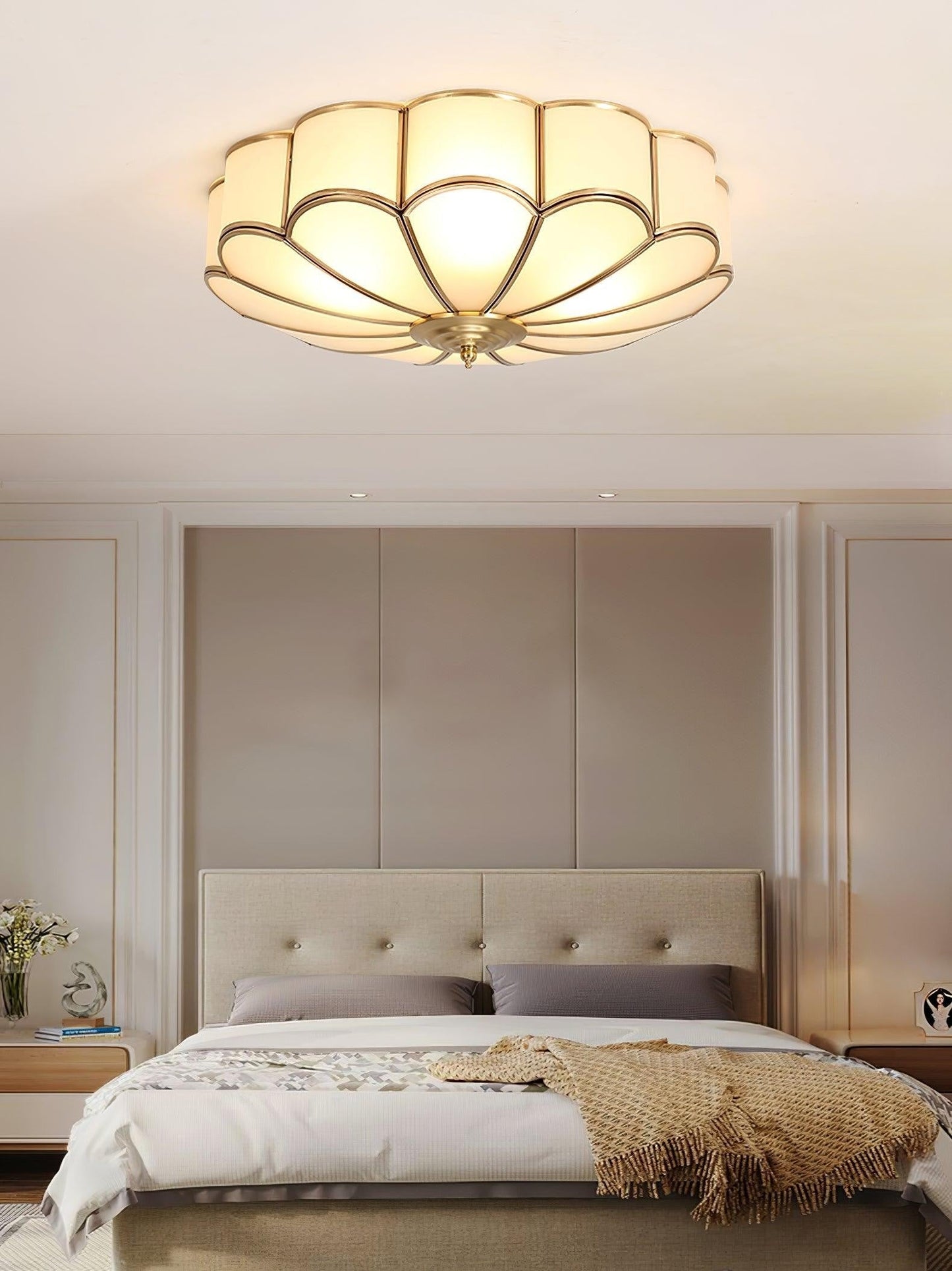 Bloom Glass Flush Ceiling Light