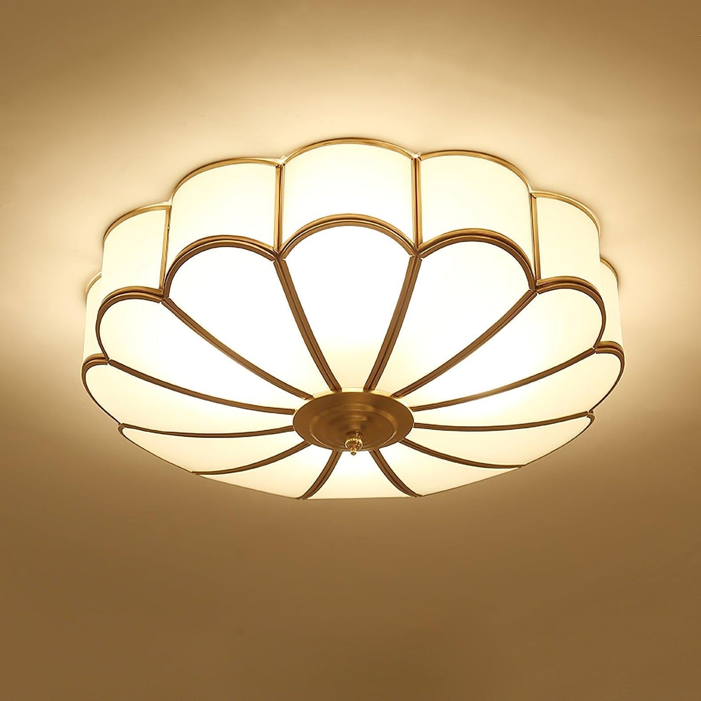 Bloom Glass Flush Ceiling Light