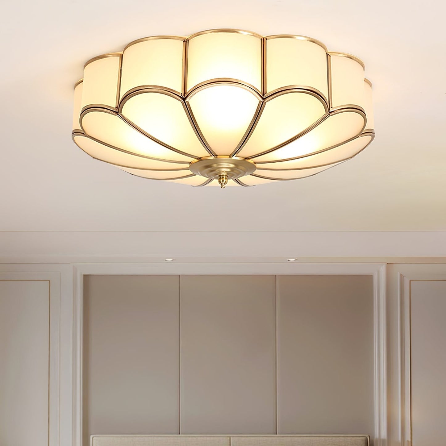 Bloom Glass Flush Ceiling Light