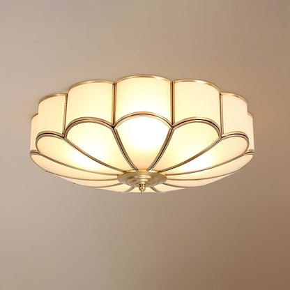 Bloom Glass Flush Ceiling Light