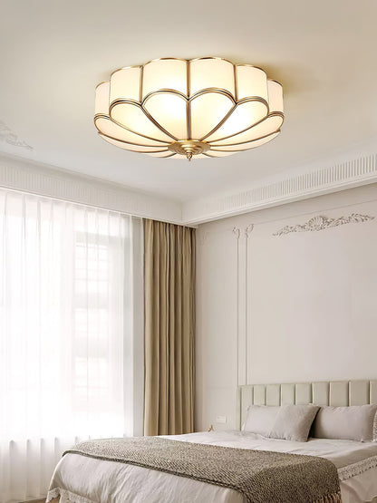 Bloom Glass Flush Ceiling Light