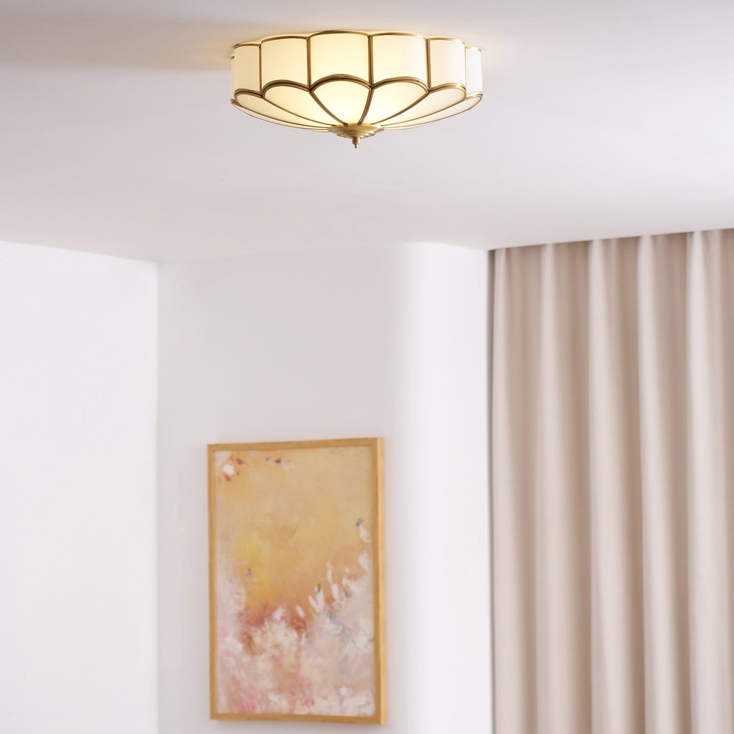 Bloom Glass Flush Ceiling Light