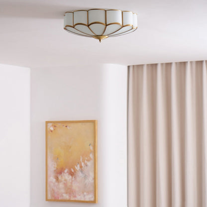 Bloom Glass Flush Ceiling Light