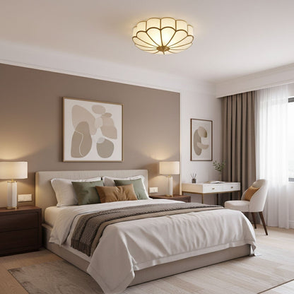 Bloom Glass Flush Ceiling Light