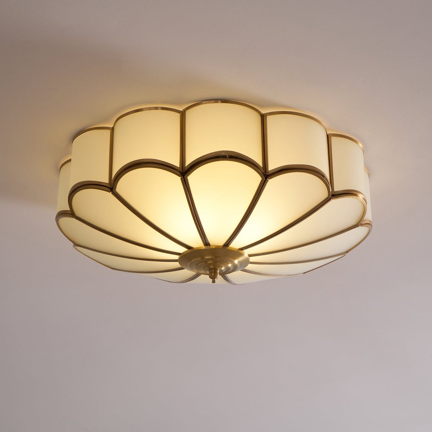 Bloom Glass Flush Ceiling Light