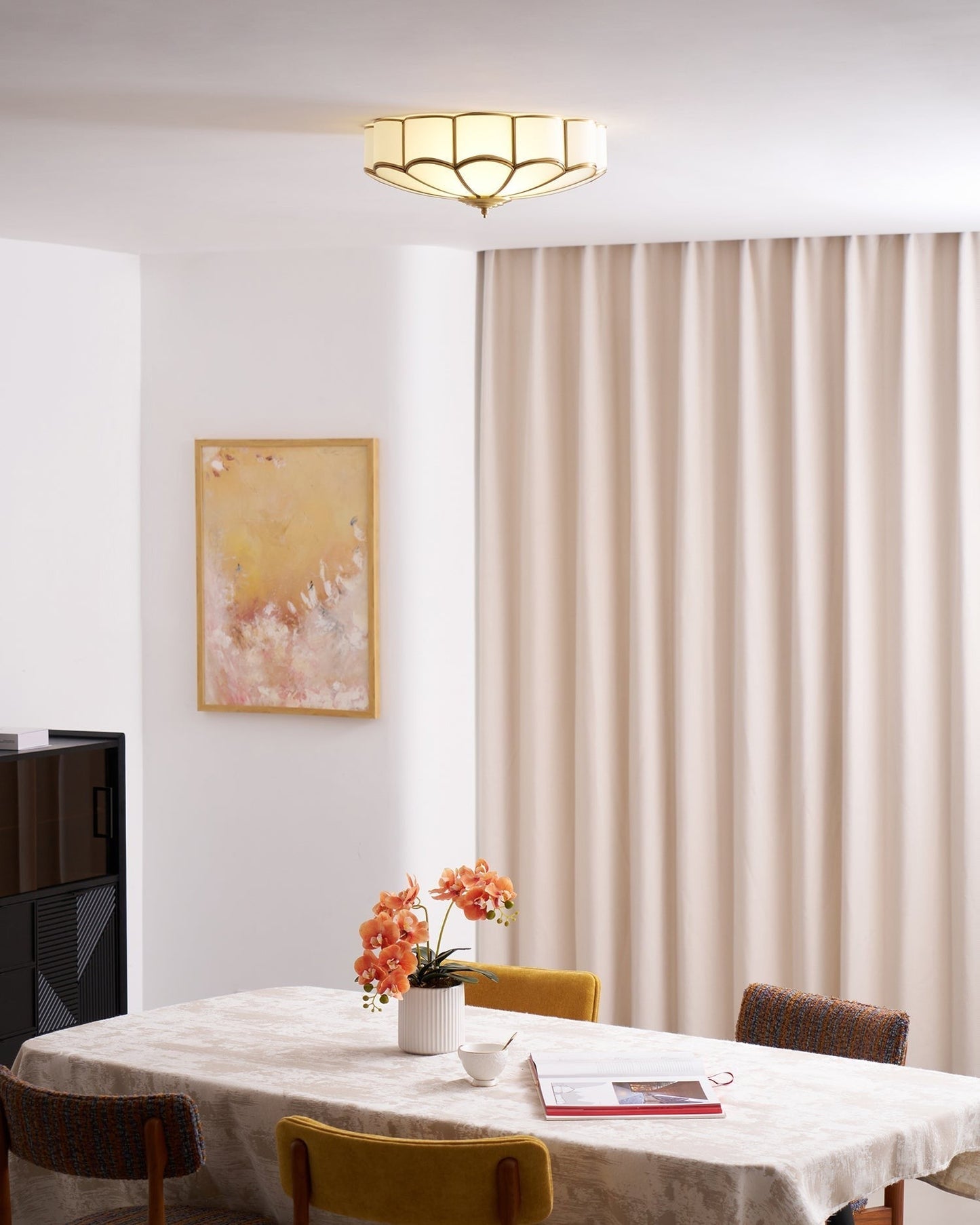 Bloom Glass Flush Ceiling Light