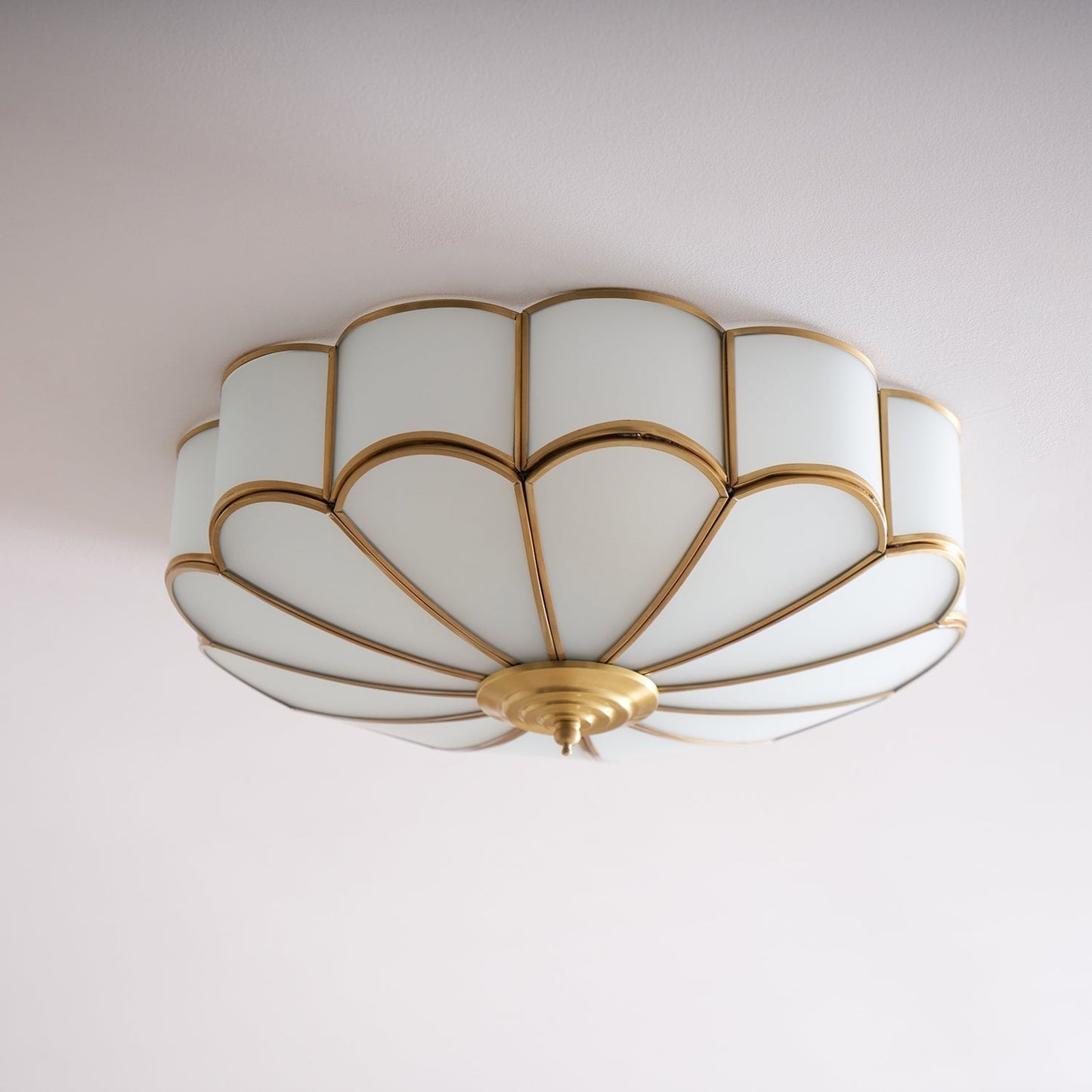 Bloom Glass Flush Ceiling Light