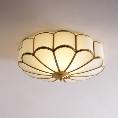 Bloom Glass Flush Ceiling Light