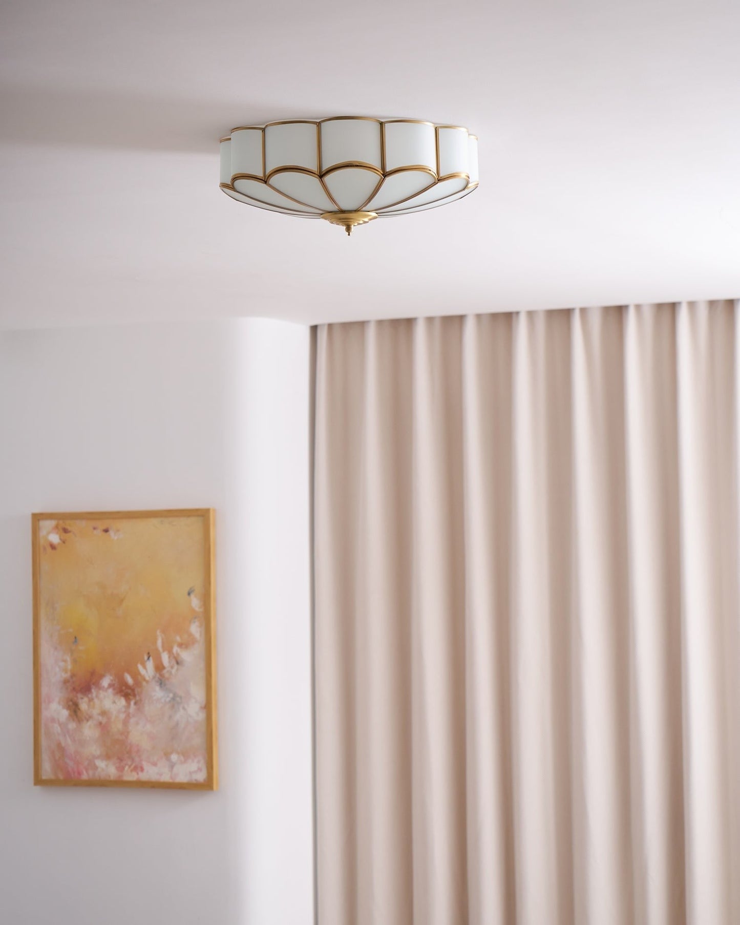 Bloom Glass Flush Ceiling Light