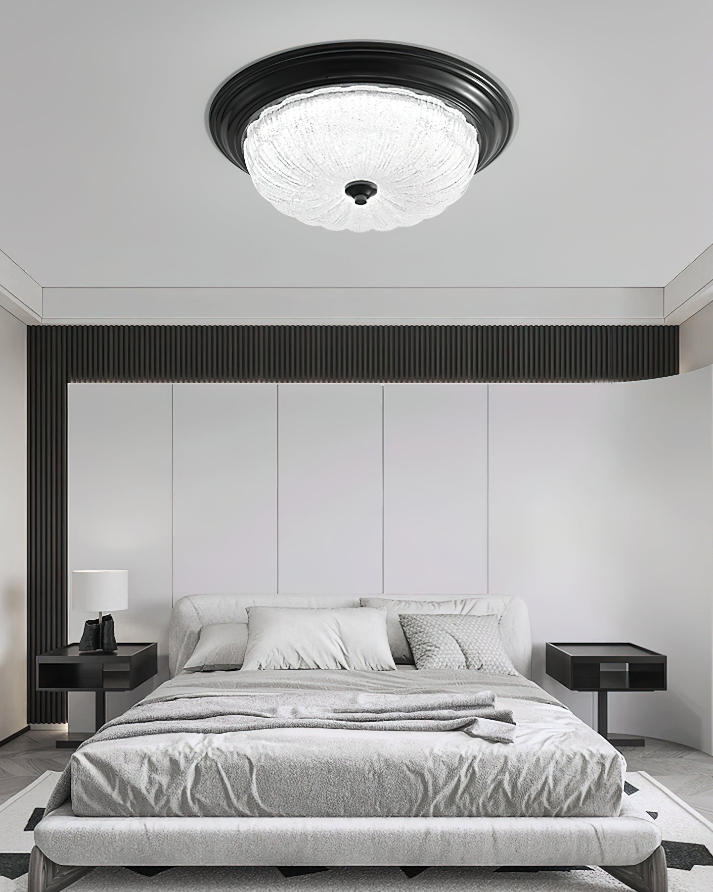 Bravelle Textured Glass Ceiling Light
